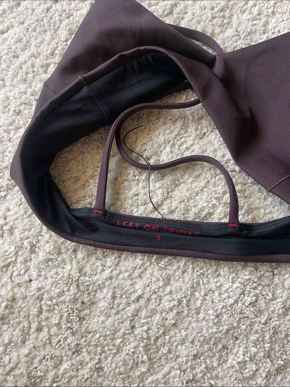 Left on Friday Sunday Bikini Top Cold Brew Brown - Picture 5 of 5
